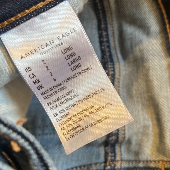 American Eagle Next Level Stretch Super Hi Rise Jeggings. - Picture 3 of 3